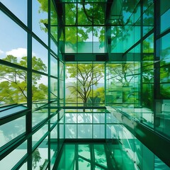 modern glass building