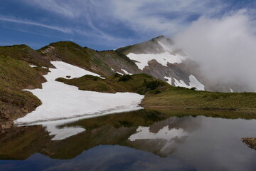 御手洗池と別山