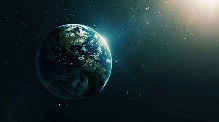 Fototapeta premium The Awareness - Awakening Background of Earth Day: From Cognitive Germination to a Global Action Wave