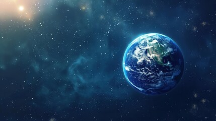 Fototapeta premium The Awareness - Awakening Background of Earth Day: From Cognitive Germination to a Global Action Wave