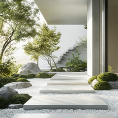 entrance to the house