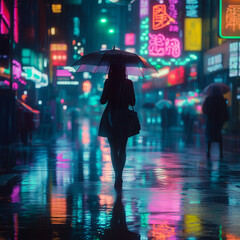 girl in the rain