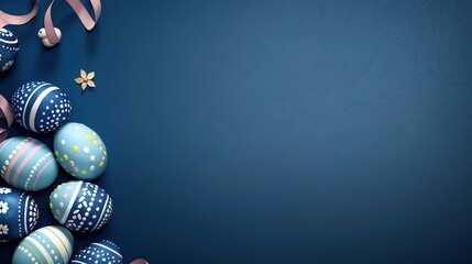 The Dark Blue Background of Easter: The Interweaving of Mysterious Atmosphere and Traditional Meanings