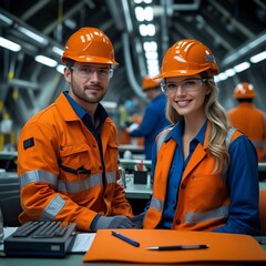 construction workers at work