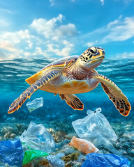 Obraz premium Eco-friendly Photo featuring recycling and nature themes