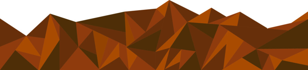 Stylish Business Footer Polygon Art