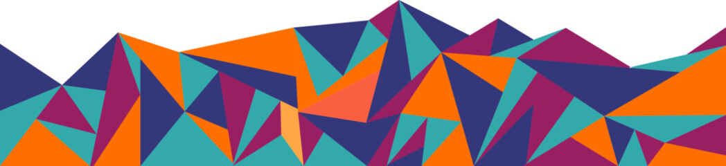 Minimalist Polygon Footer for Flyers