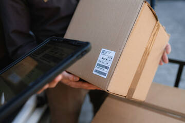 Men work in delivery