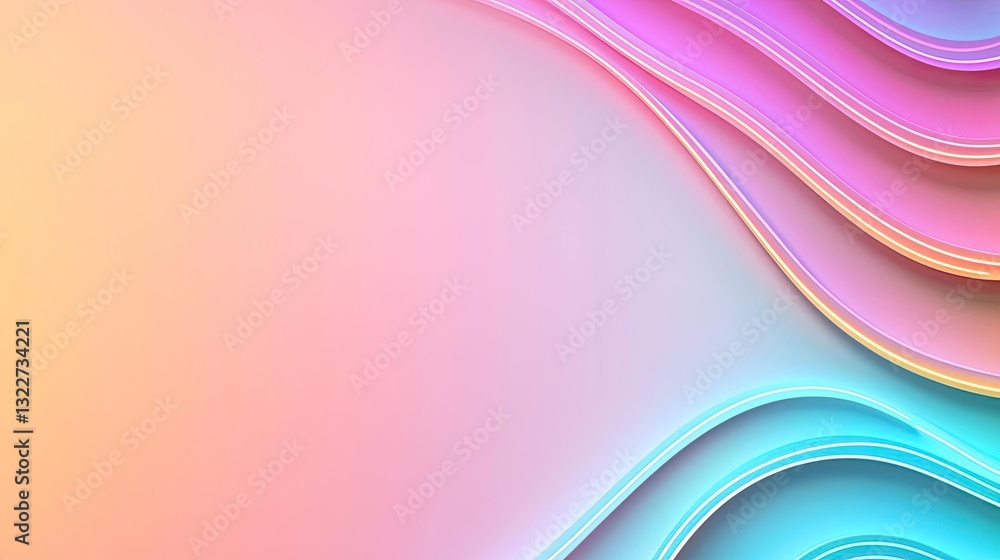 Poster minimalist graphic design abstract background concept. vibrant abstract background with flowing past