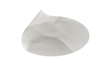 Blank Label with Weathered Glue and Aged Texture