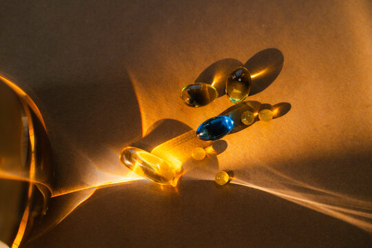 The pills on the table