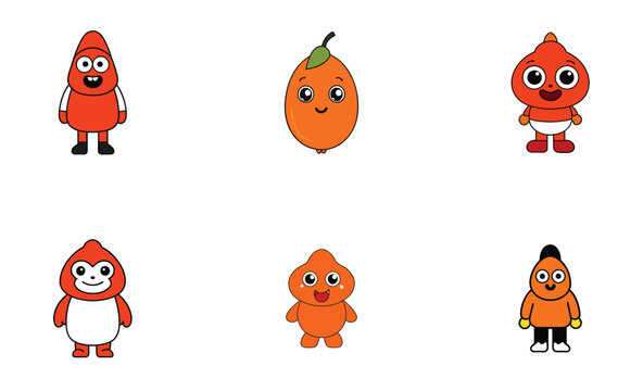 Cute bacuri cartoon vector