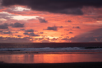 Atardercer en la playa