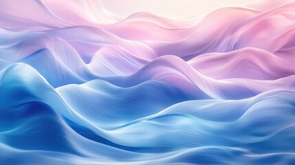 Obraz premium Seascape abstract background idea. A serene abstract wave of pink and blue tones, evoking calm and tranquility.