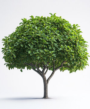 Lush guava tree with thick green foliage and sturdy trunk