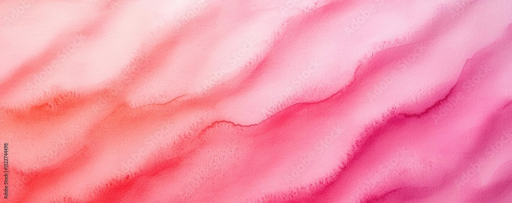 Poster digital watercolor painting abstract background idea. abstract watercolor waves in soft pink and red