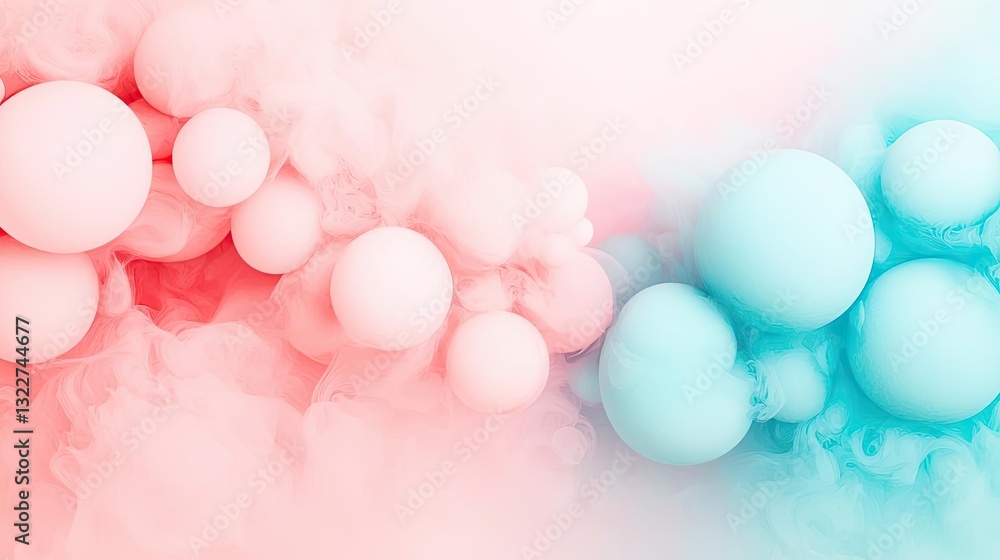 Poster minimalist graphic design abstract background concept. abstract background with colorful smoke and b