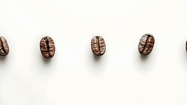 Coffee Beans Isolated on White Background