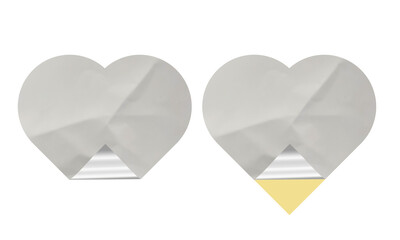 Blank Label with Cracked Glue and Vintage Feel