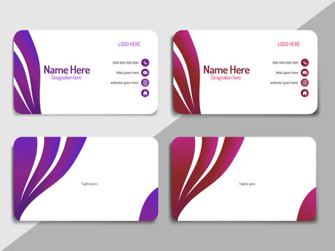 Modern and minimalist business card - Powered by Adobe
