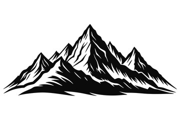 Mountain silhouette vector