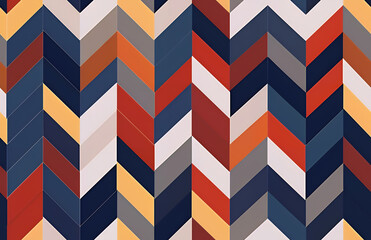 Geometric abstract chevron seamless pattern with colorful pastel tones modern stylish zigzag design for backgrounds wallpapers and decoration