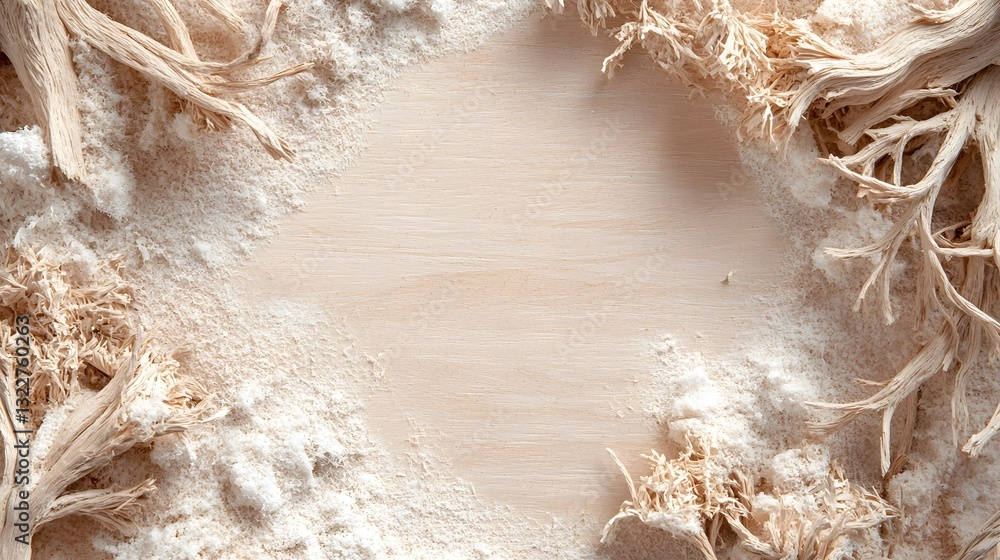 Poster detailed close up photograph showcasing the intricate texture and natural fibers of recycled paper m