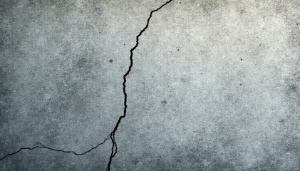 Fototapeta premium Distressed concrete surface; porous, granular gray with linear cracks , wall, design, abstract