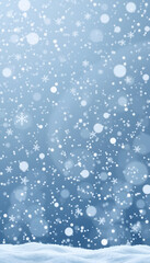 Obraz premium Realistic Snow Fall and Snowflakes Background Image, High Quality Christmas Snow and Snowflakes Background for this Holiday Seasons, silhouette. with white shades