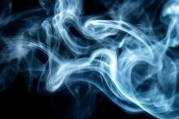 Obraz premium A Captivating Abstract Art Piece with Swirling Smoke as the Main Subject