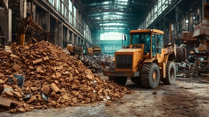 Photograph of a state of the art control room overseeing the aluminum smelting process at a cutting edge recycling facility