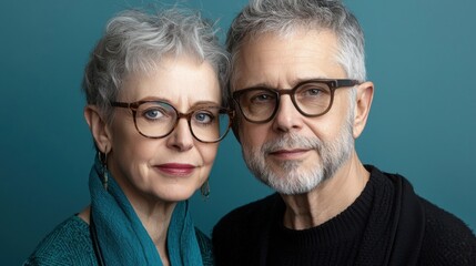 Intimate and loving interaction between a man and a woman reflecting a strong parental connection and affection