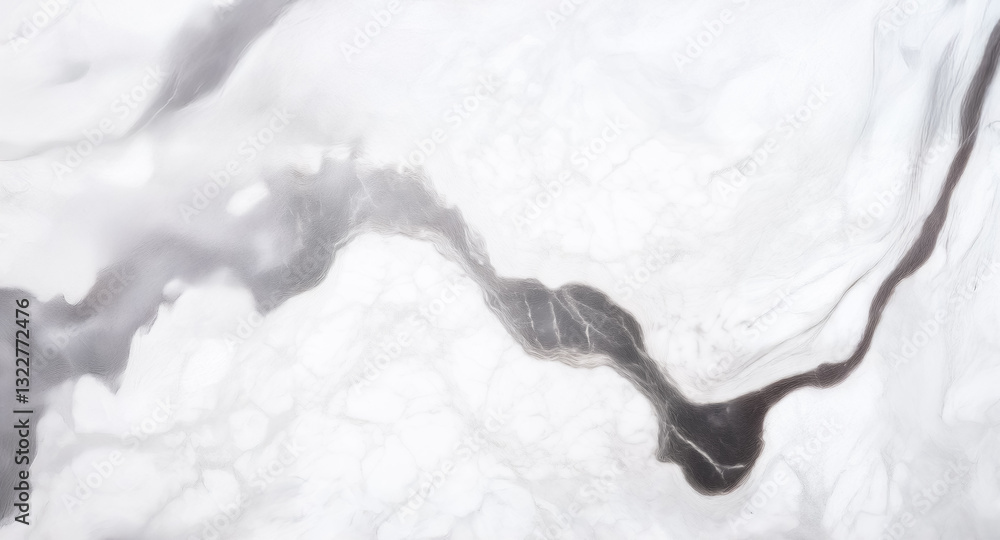 Poster swirling grey and white abstract design resembling smoke or marble texture. fluid and organic patter