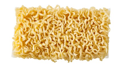 instant noodles isolated on white background