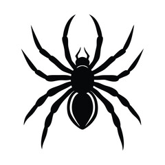 Spider silhouette vector illustration 