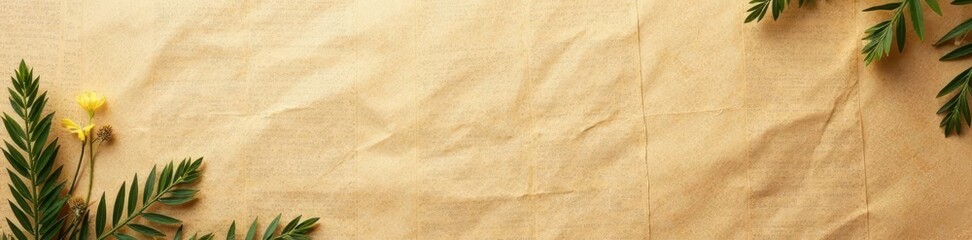 Eco-friendly newspaper cardboard sheet background, background, material