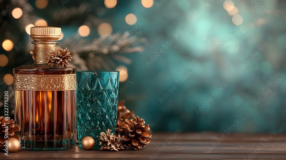 Poster beautifully crafted decorative glassware made from recycled materials artfully arranged in a minimal