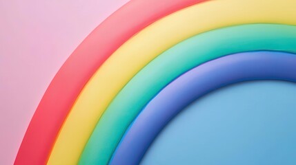 Obraz premium Pastel color illustration abstract background concept. Vibrant rainbow colors create a serene and uplifting atmosphere.