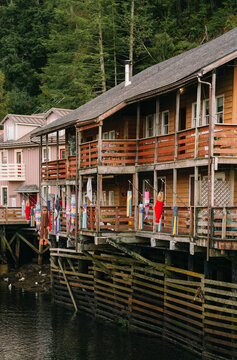 Wooden Buildings on Creek Street in Ketchikan