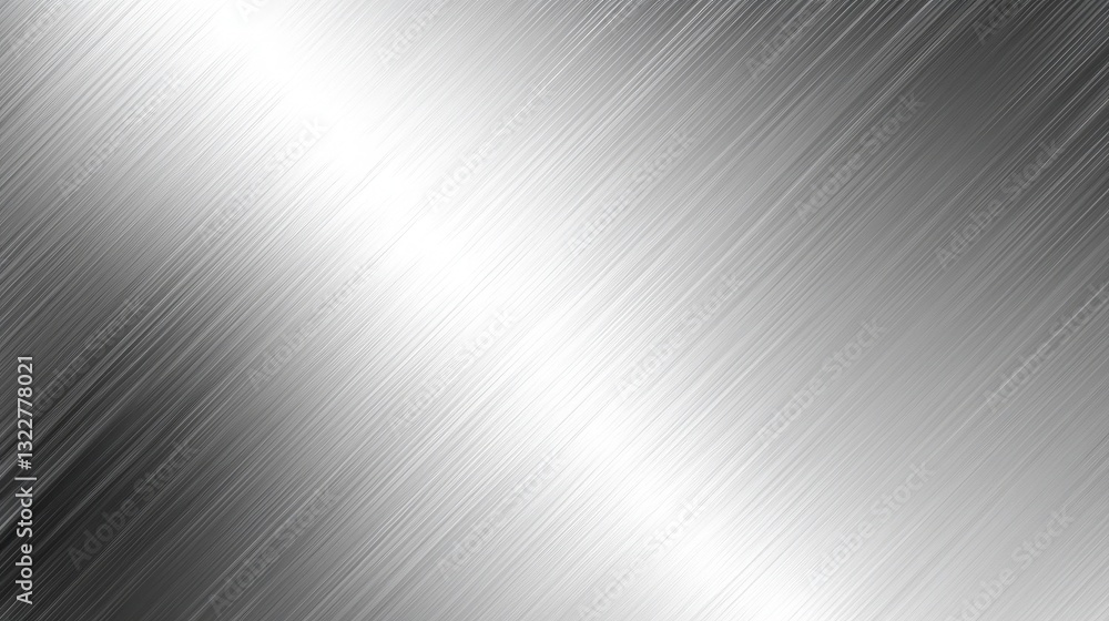 Aufkleber abstract silver brushed metal texture background image with diagonal lines and gradient