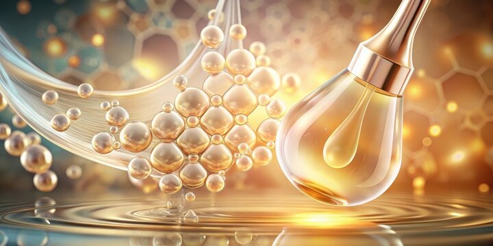 Serum drops penetrating skin layer with alpha hydroxy acid layer for brighter complexion, alpha layer penetration, alpha hydroxy acids