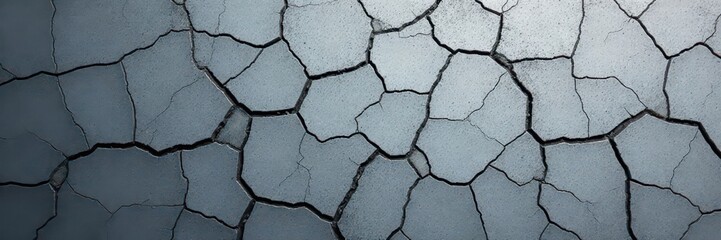 Obraz premium Cracked grey surface, flawed, imperfect, test image, aged, background, photo