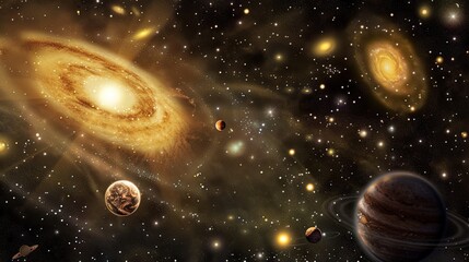 Obraz premium Dark_sky_dark_galactic_background