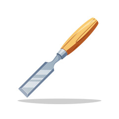 Chisel vector isolated on white background.