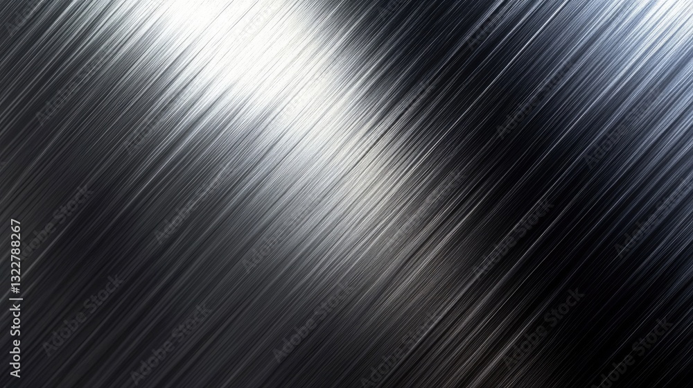 Aufkleber abstract brushed metal texture background image with diagonal lines and gradient shades of gray