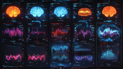 Advanced Digital Brain Scan Visualization of Neural Activity During Different Nap Lengths  
