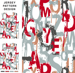 Abstract concept vector jersey pattern template for printing or sublimation sports uniforms football, volleyball, basketball, e-sports, cycling and fishing. Pattern jersey printing.