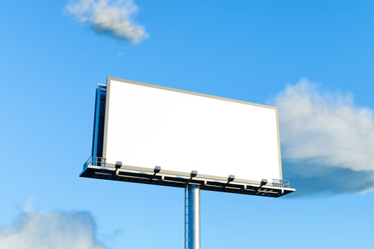 Blank billboard. Mock-up. 