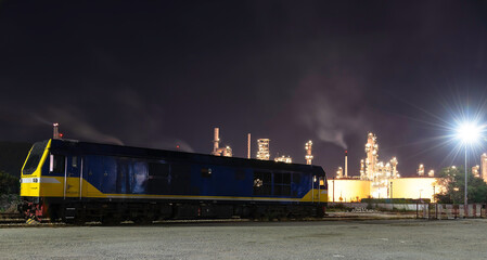 Fototapeta premium Oil refinery industry - factory - petrochemical plant