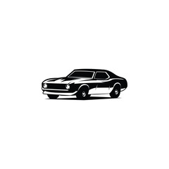 mustang car vector logo illustration. premium simple design. best for logo design, badge, emblem, icon, sticker. available in eps 10